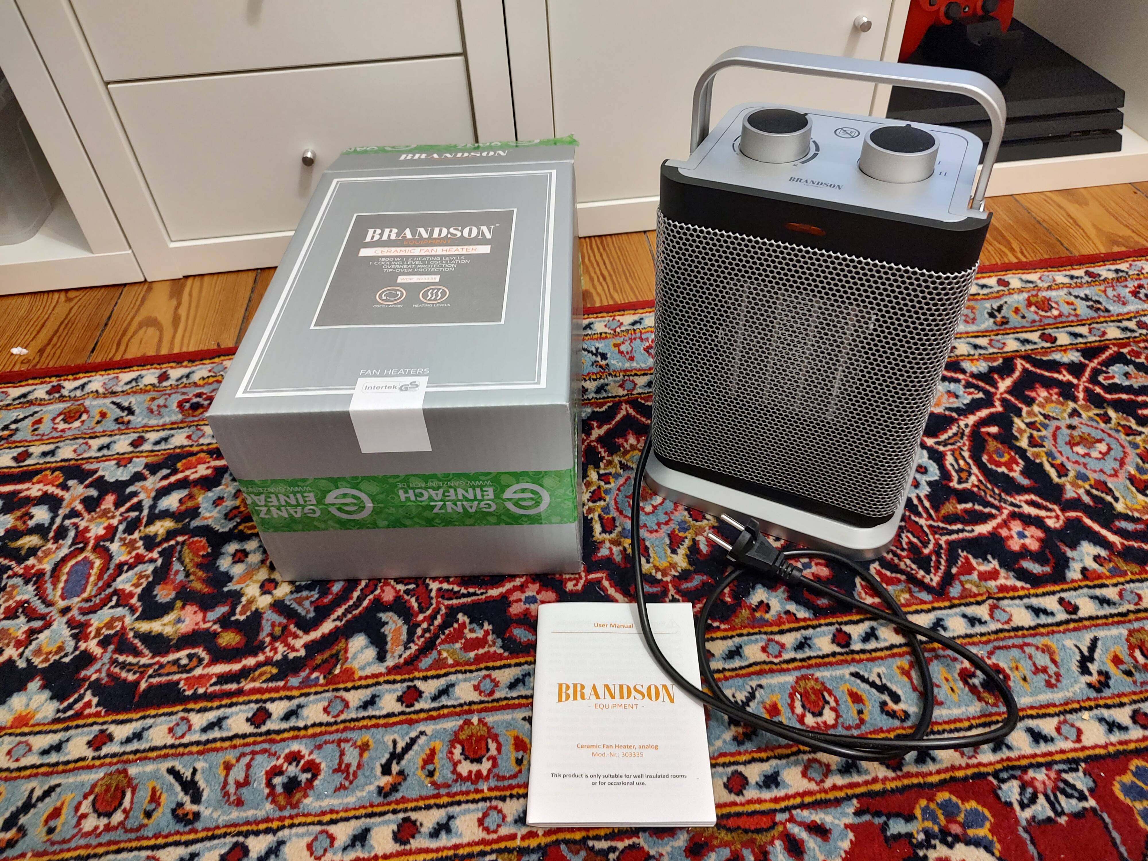 Brandson mit Verpackung und Anleitung